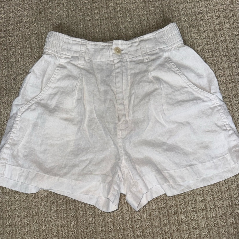 Madewell High Waist Women Shorts - White